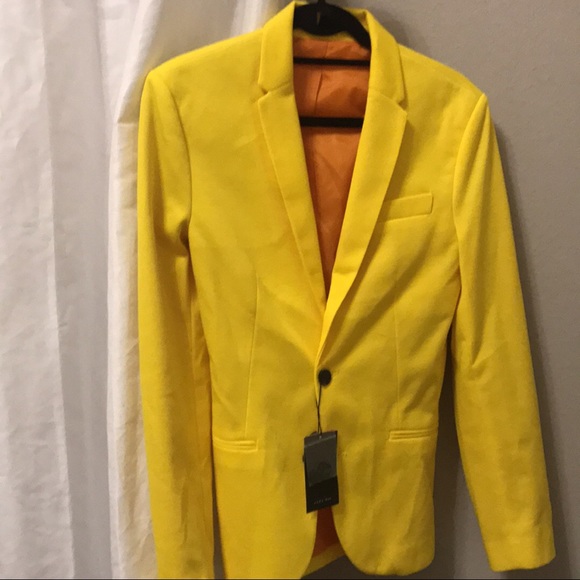 zara yellow jacket men's